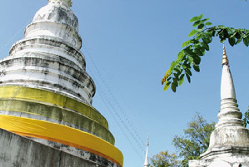 Im Chedi befindet sich die Asche eines Lanna-Königs.