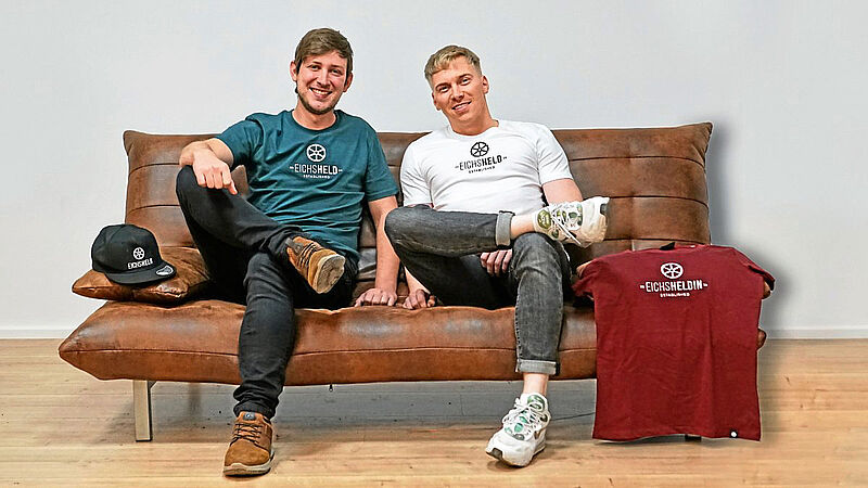 Die Eichsheld-Gründer Christian Ziegenfuß (links) und Marcel Mainzer. Foto: Christian Ziegenfuß