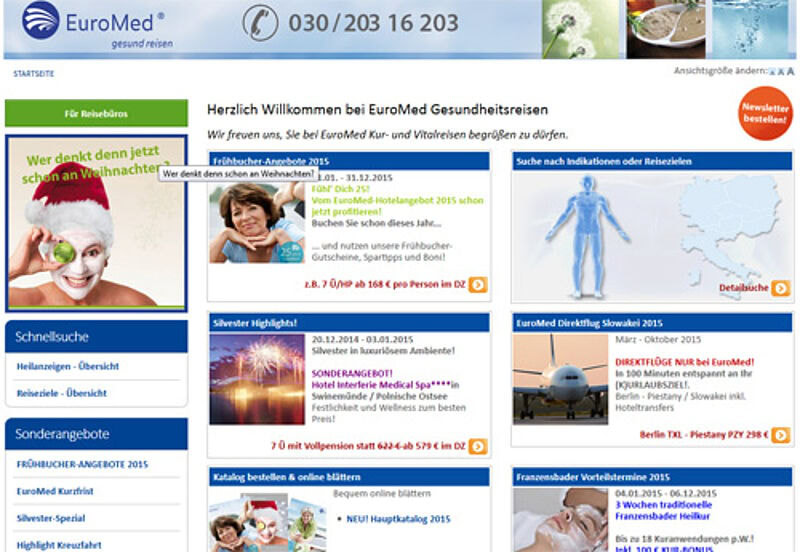 Bei Euromed gebuchte Reisen werden vom Mitbewerber Medikur durchgeführt