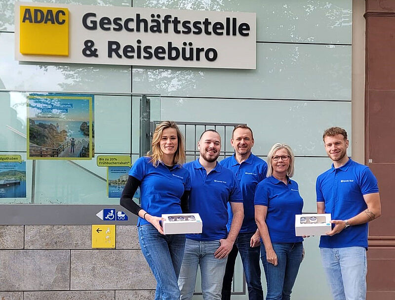 Diese Expedia-TAAP-Experten waren unter anderem unterwegs in den Reisebüros: (v.l.) Pauline Saal, Alexander Kuntic, Gallus Haidle, Margit Strohm und Maximilian Emmert. Foto: Expedia TAAP