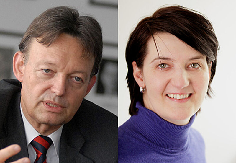 Haben bislang erfolglos verhandelt: Volker Fasbender (DRV-Tarifgemeinschaft) und Ute Kittel (Verdi)