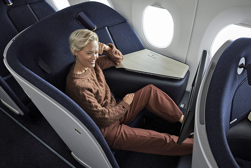 Auch Business-Class-Kunden von Finnair müssen Abstriche beim Service hinnehmen. Foto: Finnair