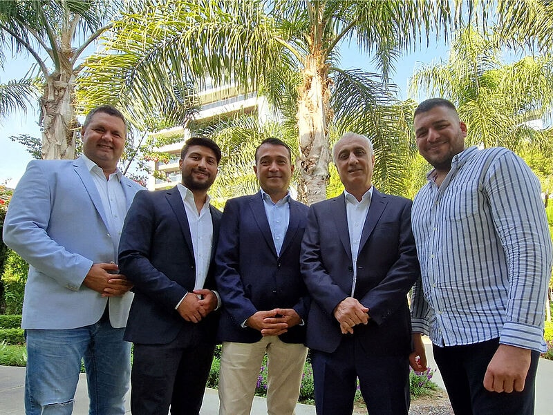 Das neue Vorstandsteam von GPTA (von links): Bora Eker, Baris Altun, Hasan Kurudayana, Faruk Mehmet Baylan und Sinan Bas. Foto: GPTA