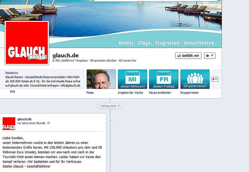 Heute Morgen verkündete Stefan Glauch das Aus per Facebook. Der Eintrag ist inzwischen gelöscht