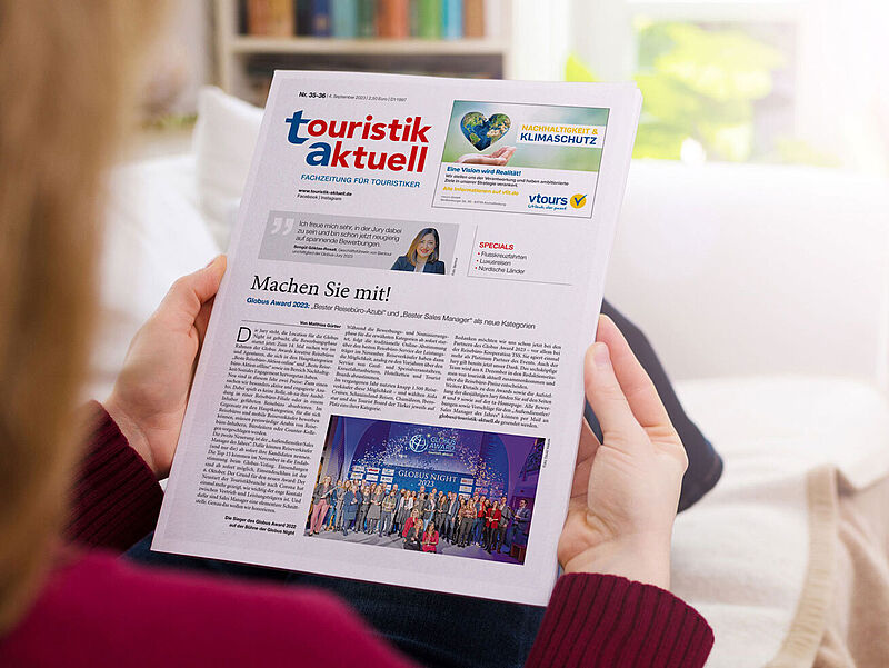Mit der neuen Ausgabe von touristik aktuell startet die 14. Auflage der Globus Awards. Foto: golibo/istockphoto