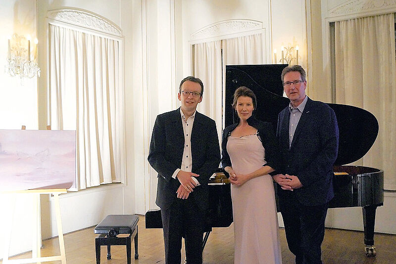 Sorgten für einen stimmungsvollen Abend (von links): Igor Gryshyn, Annett Antonia Gräske und Bernd Gräske