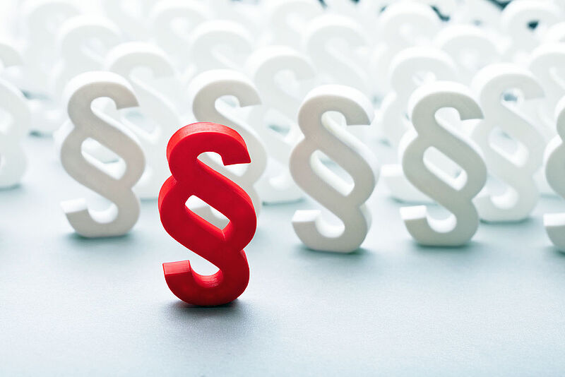 Abbildung von Paragrafen 