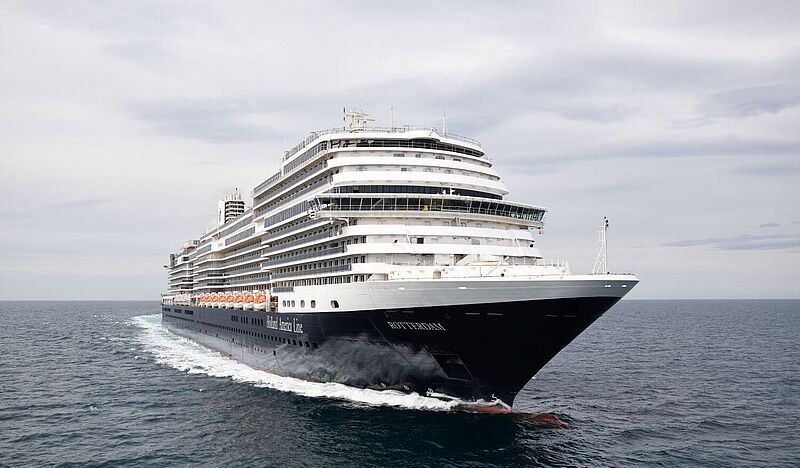 Das Flaggschiff Rotterdam kreuzt auch 2024 wieder von ihrem gleichnamigen Heimathafen nach Nordeuropa