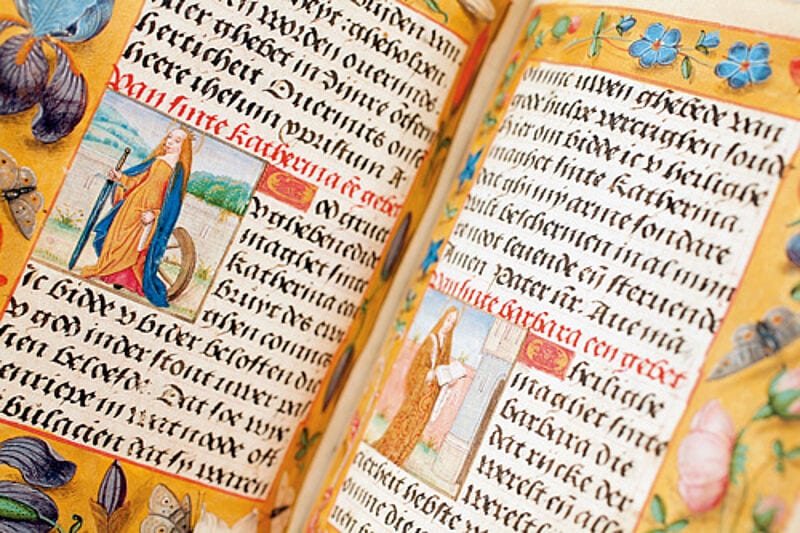 Das Buch mit den Miniaturen der Heiligen Katharina und der Heiligen Barbara ist im Catharijneconvent in Utrecht zu sehen.