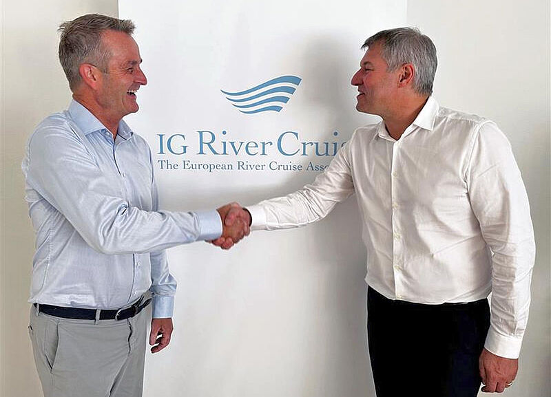 Arno Reitsma (links) tritt zum 1. Juli die Nachfolge von Daniel Buchmüller an. Foto: IG River Cruises