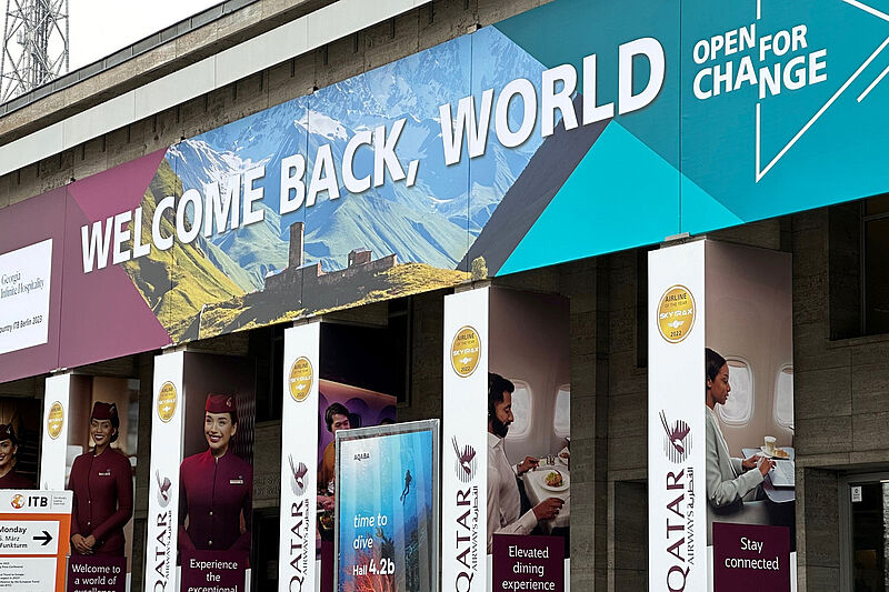 5.500 Aussteller aus 161 Ländern: Die ITB erlebte nach dreimaligem Corona-Ausfall ein starkes Comeback. Foto: mg