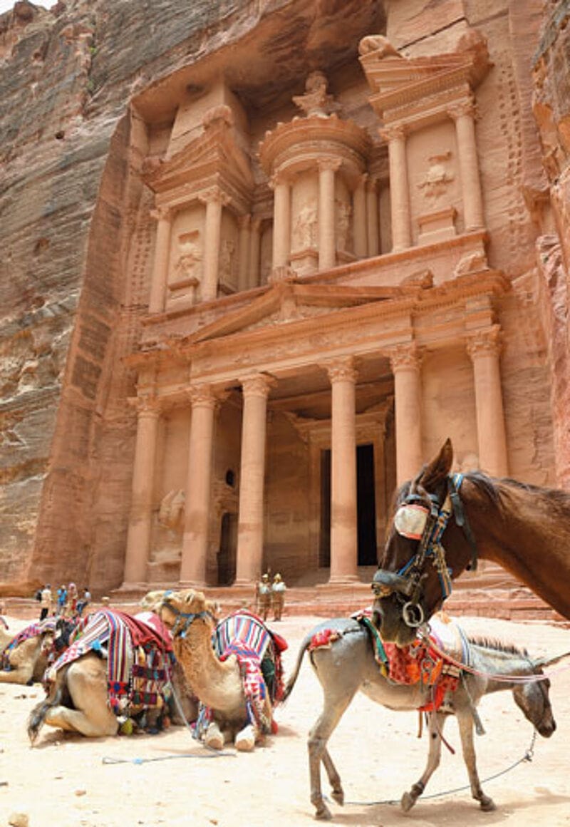 Sehenswert: das Schatzhaus in Petra.