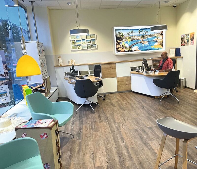 Eine von vier KMC Reiselounges: das Reisebüro in Lünen. Foto: KMC Reiselounge