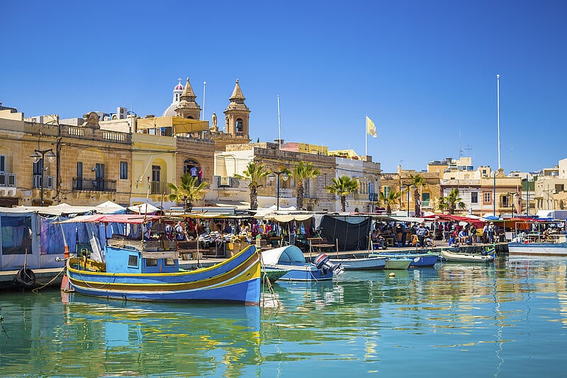 Malta ist immer eine Reise wert, im Bild Marsaxlokk