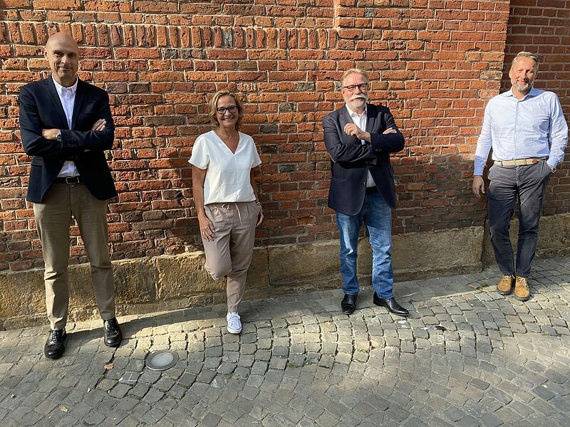 Von links: Robert Liersch, Bettina Zwickler, Christoph Lückertz und Detlev Schäferjohann