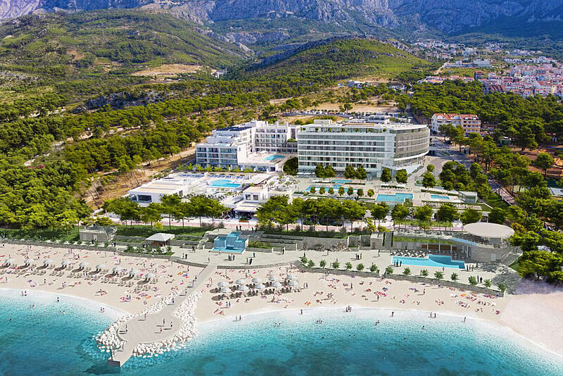 Das Aminess Khalani Beach eröffnet im Mai an der Makarska Riviera. Foto: FTI