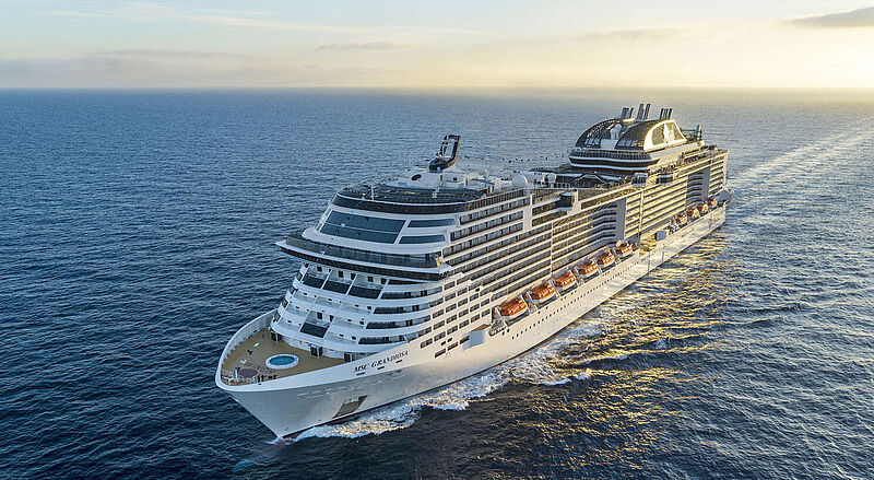 Die MSC Grandiosa kreuzt ab 24. Januar im Mittelmeer