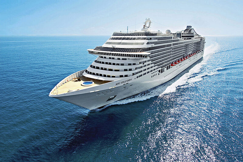 2020 soll es mehr Famtrips mit MSC-Schiffen – im Bild die Splendida – geben, kündigt die Reederei an