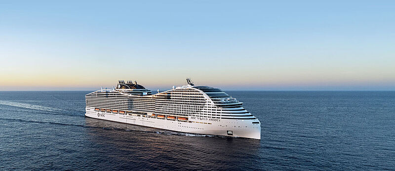 Die MSC World America soll von April 2025 an ab Miami auf einwöchigen Karibik-Routen kreuzen