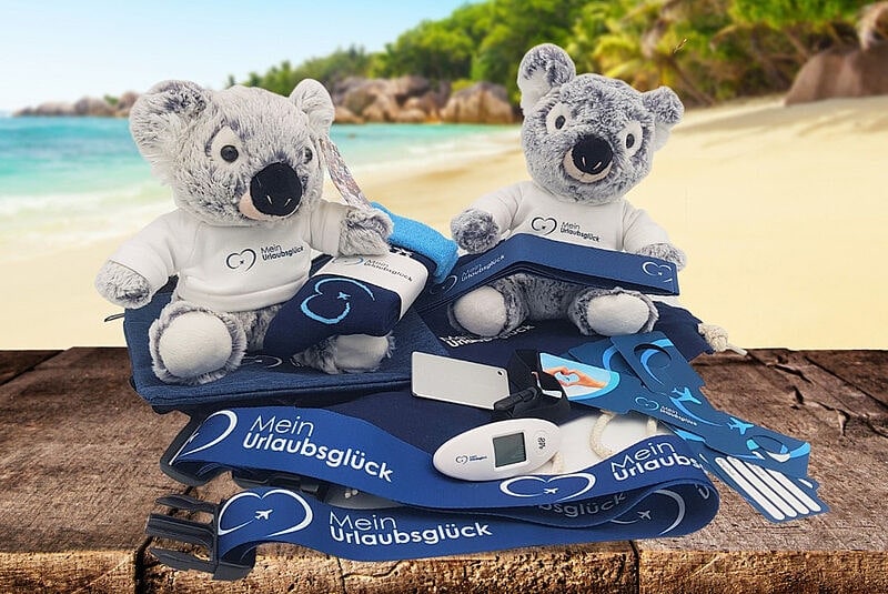 Im Shop gibt es auch das Unternehmensmaskottchen Jojo zu kaufen