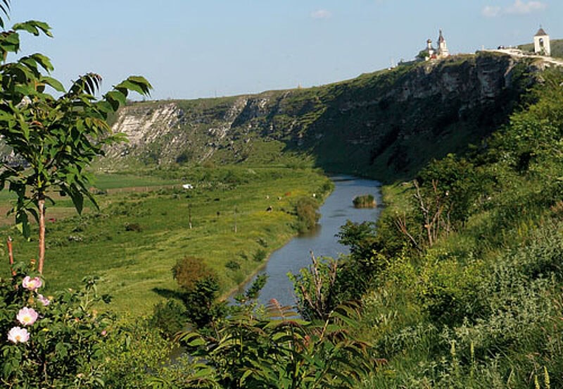 Landschaft beim Dorf Butuceni in Moldawien.