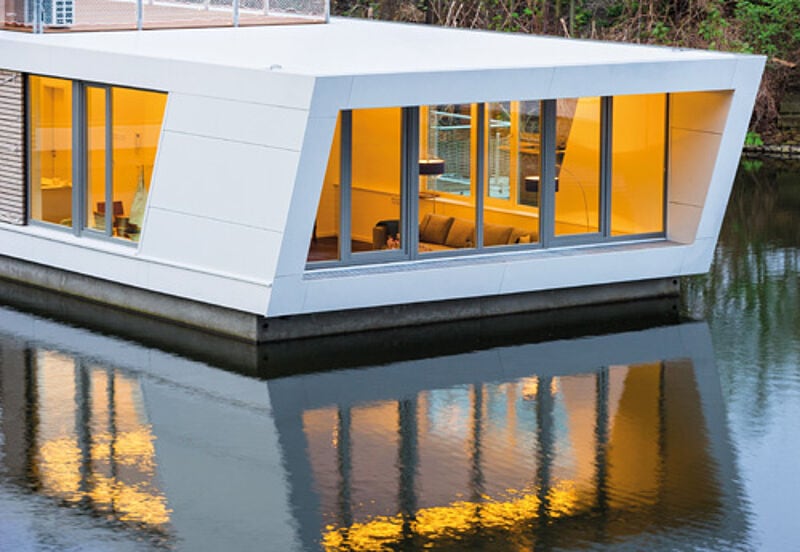 Die Floating Homes in Hamburg sind ab 1.404 Euro pro Woche zu buchen