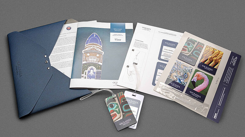 So sehen die neuen Reiseunterlagen der Reederei aus