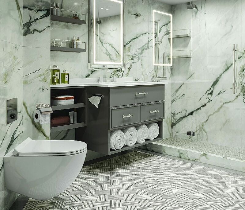 So sollen die neuen Bäder an Bord der Marina und der Riviera aussehen