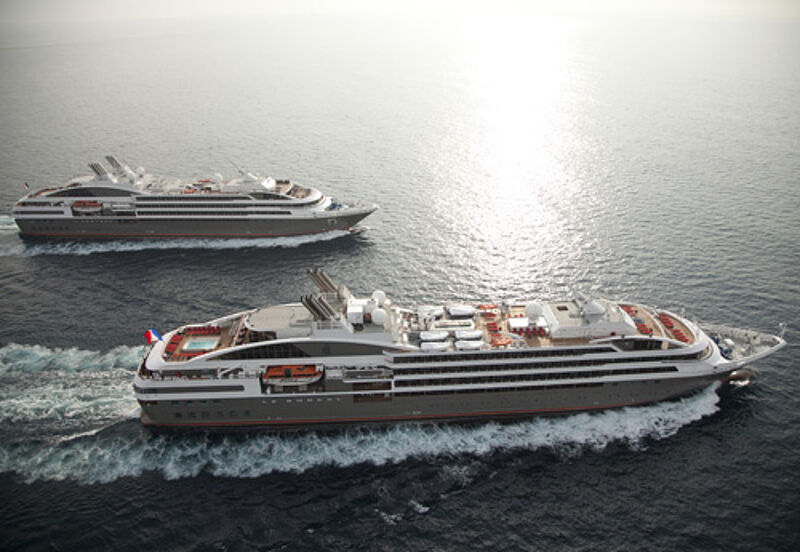 Zur Flotte von Ponant gehören auch die Hochseeschiffe Le Boreal und L’Austral