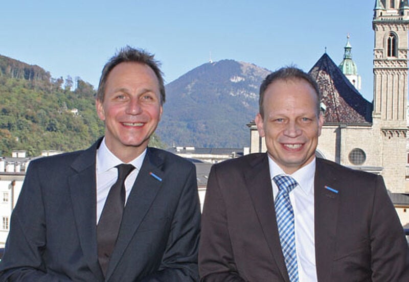 Sie führen die Kooperation Best-RMG: Frank Winkler (links) und Cornelius Meyer auf der Jahrestagung in Salzburg