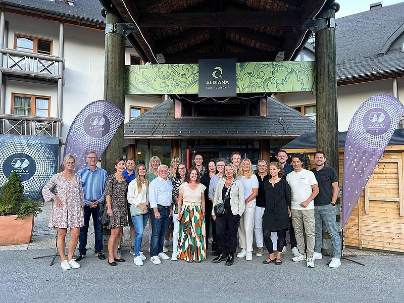 Bei einem Famtrip durch die österreichischen Clubs von Aldiana waren Berater von Amondo, Mein Urlaubsglück und AER Mobile dabei