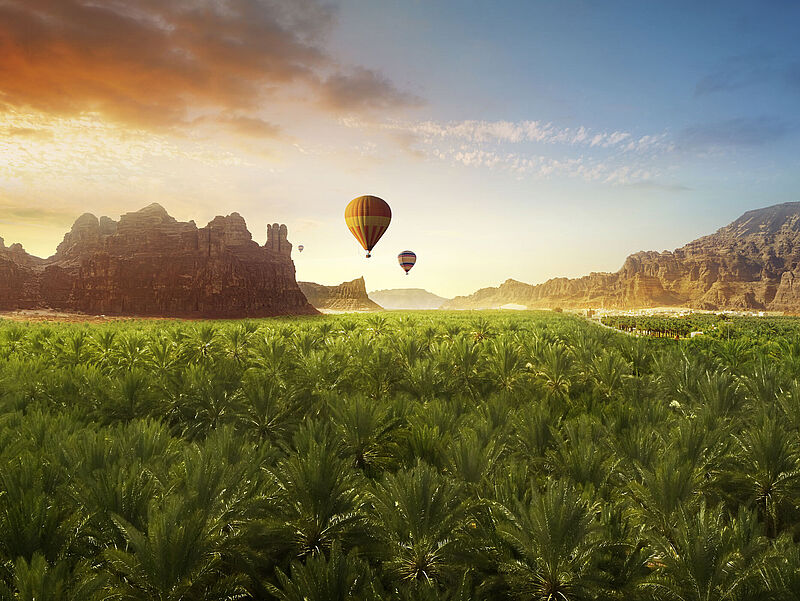 Überraschende neue Ausblicke bietet das Reiseland Saudi-Arabien. Foto: Neethu Jose (DDB Dubai)
