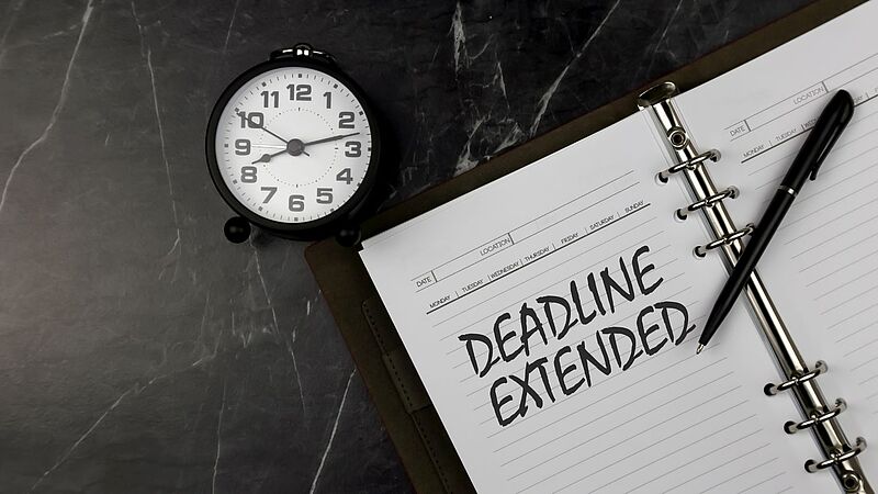 Die Frist zur Einreichung der Schlussabrechnung wurde erneut verlängert