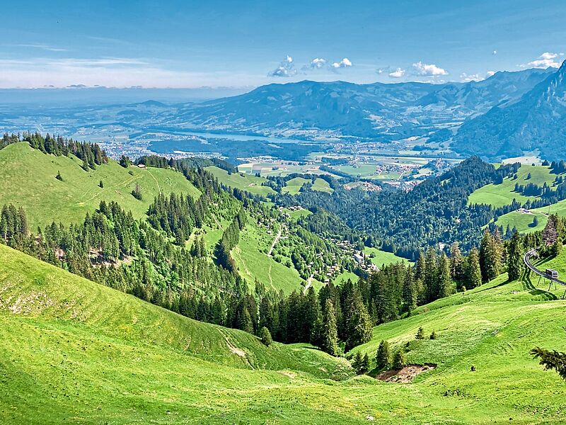 Vom Moléson aus bieten sich spektakuläre Blicke in die Weite