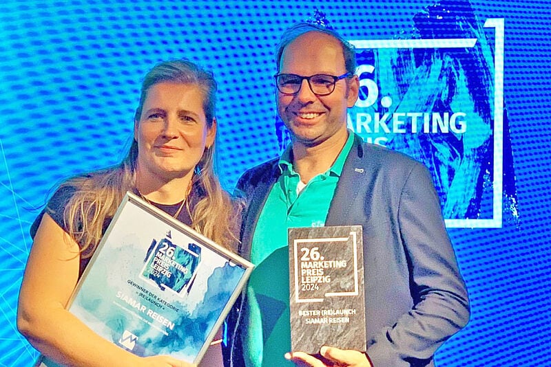 Glückliche Sieger: Das Reisebüro Siamar konnte die Jury des Leipziger Marketing-Preises von sich überzeugen