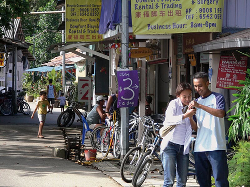 Am Rande der Großstadt: Auf Pulau Ubin geht es relaxt zu.