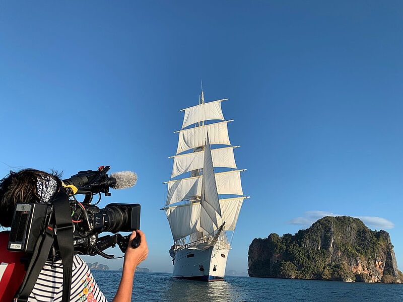 Das neue ARD-Format „Sehnsucht Segeln“ mit Schiffen von Star Clippers soll Zuschauer auch zum Buchen animieren