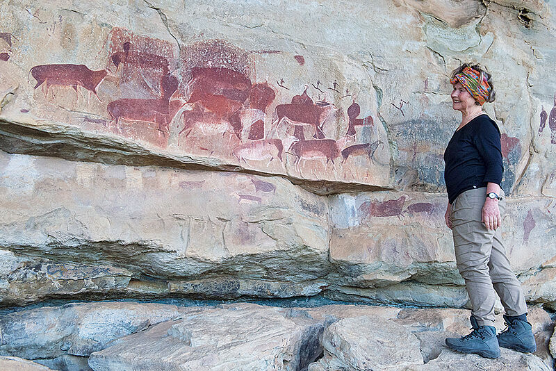 Felsmalerei der Buschleute im Kamberg Nature Reserve