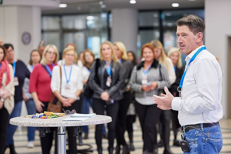 TLTU-Chef André Repschinski während des Saisonabschlusstreffens in Hannover. Foto: TUI