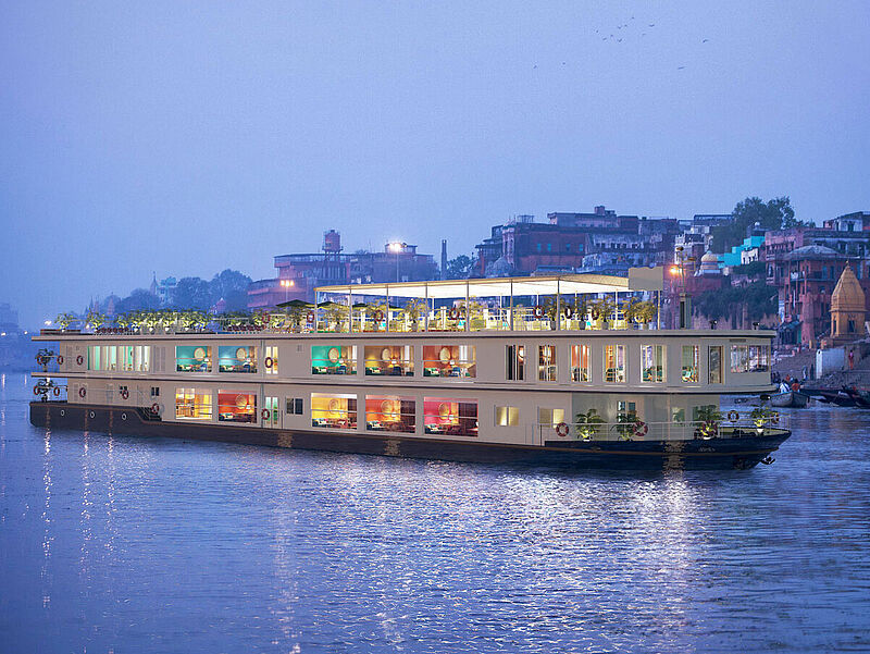 Die Thurgau Gangas Vilas kreuzt im Winter auf langen Indien-Routen. Foto: Thurgau Travel