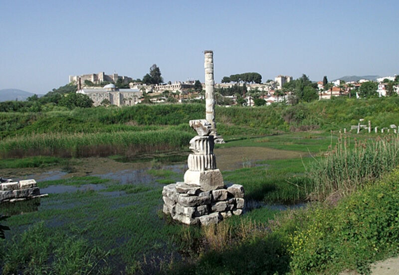 Die Reste des Artemistempels in Selcuk