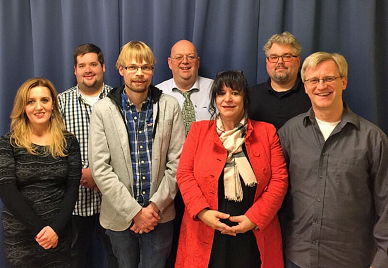 Die Gründer des VUSR (von links): Filiz Kuru, Johannes Stüwe, Christoph Bornebusch-Diedrich, Harald Müller, Marija Linnhoff, Timo Iserlohe und Jörg Platzen.