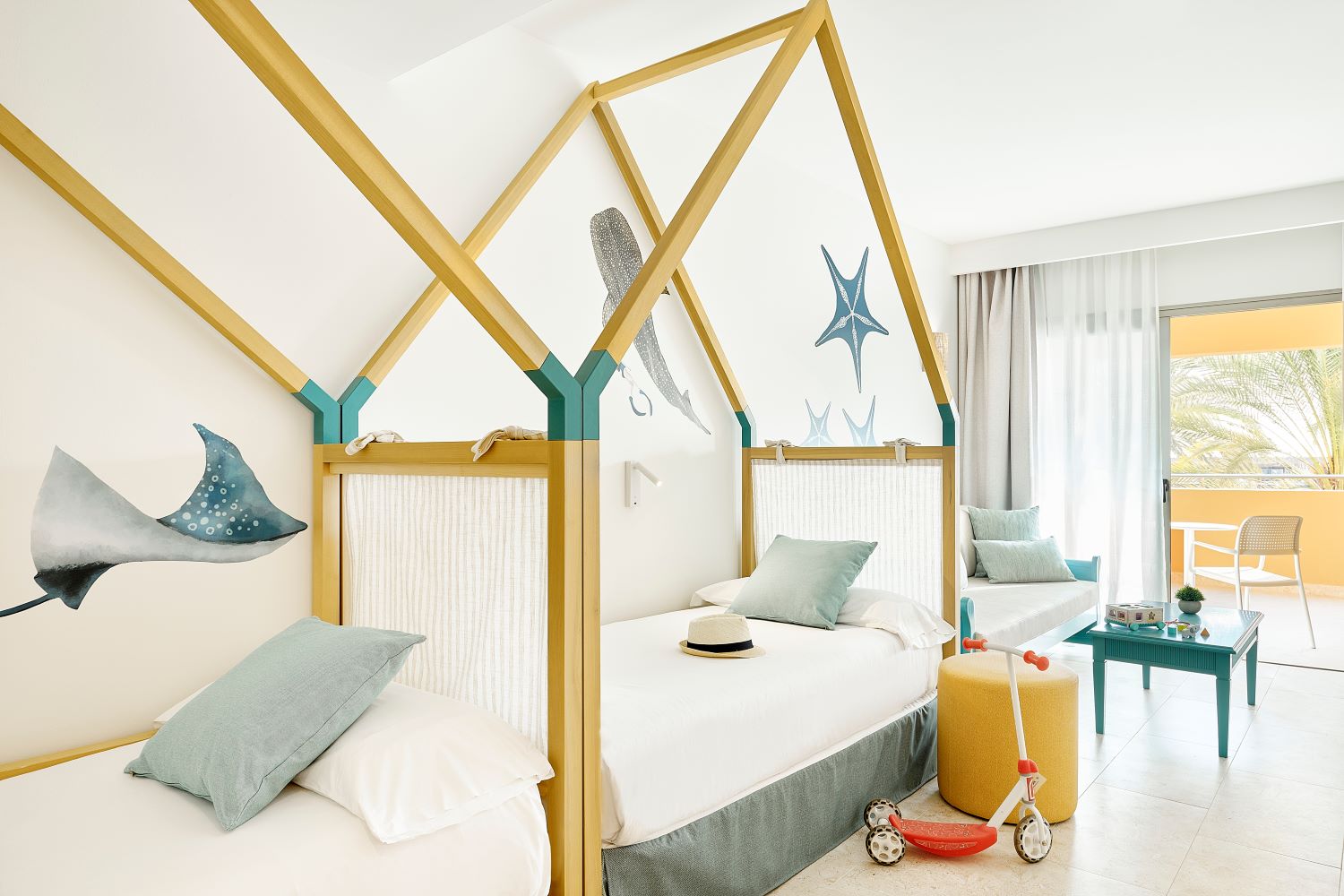 Auch die Familienzimmer wurden mit viele Liebe zum Detail gestaltet