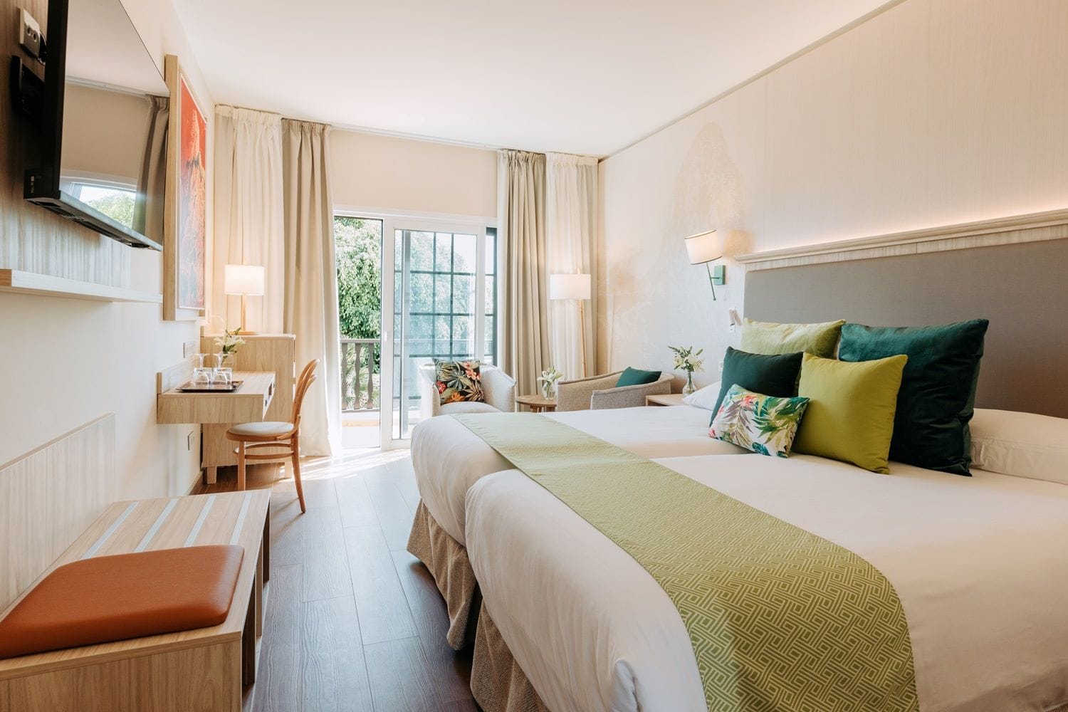 Ein renoviertes Zimmer im Hotel Jardin Tecina auf La Gomera