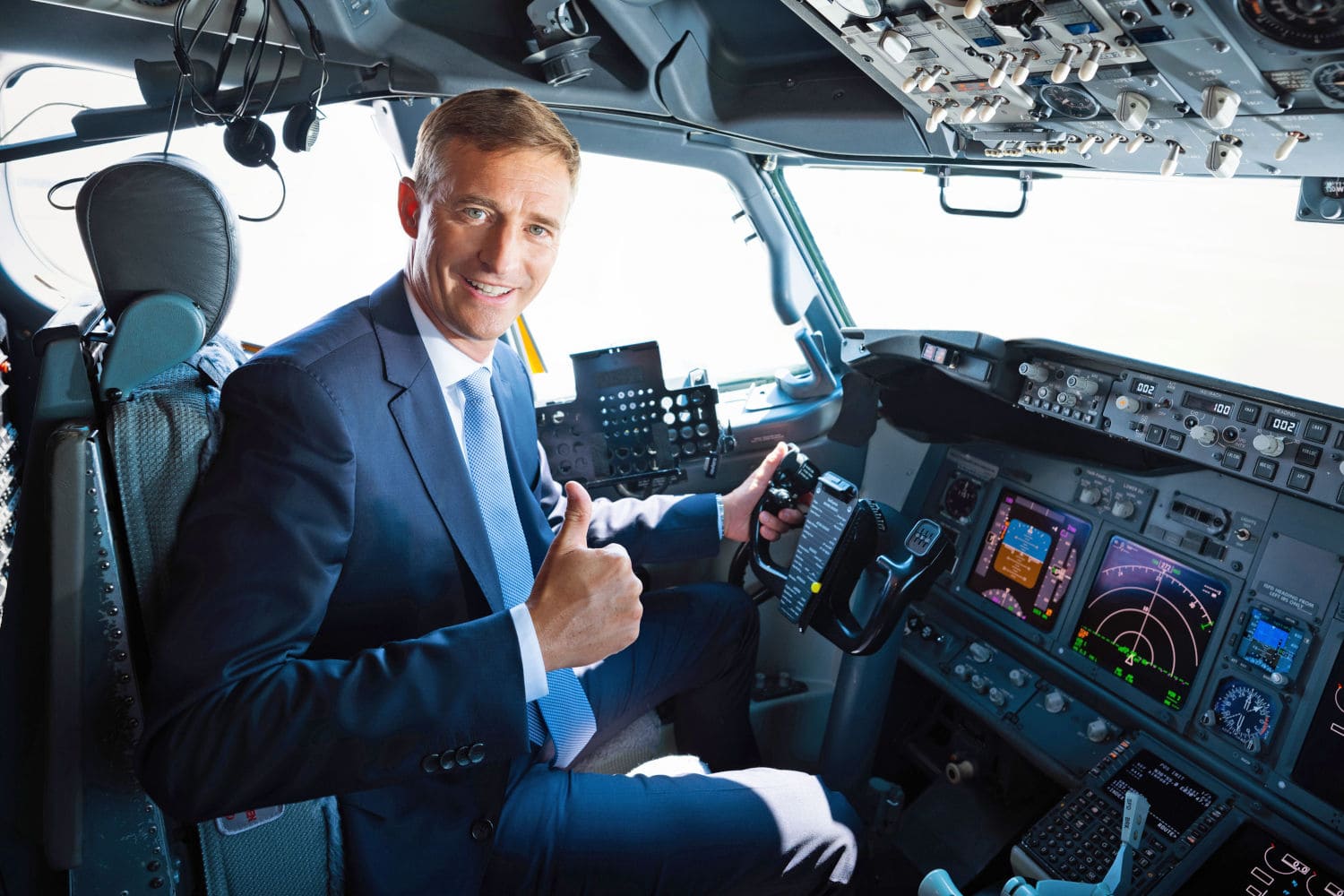 Optimistischer Airline-Chef: Max Kownatzki