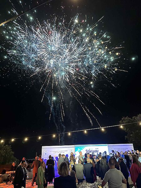 Zum Abschluss der Preisverleihung gab es ein Feuerwerk