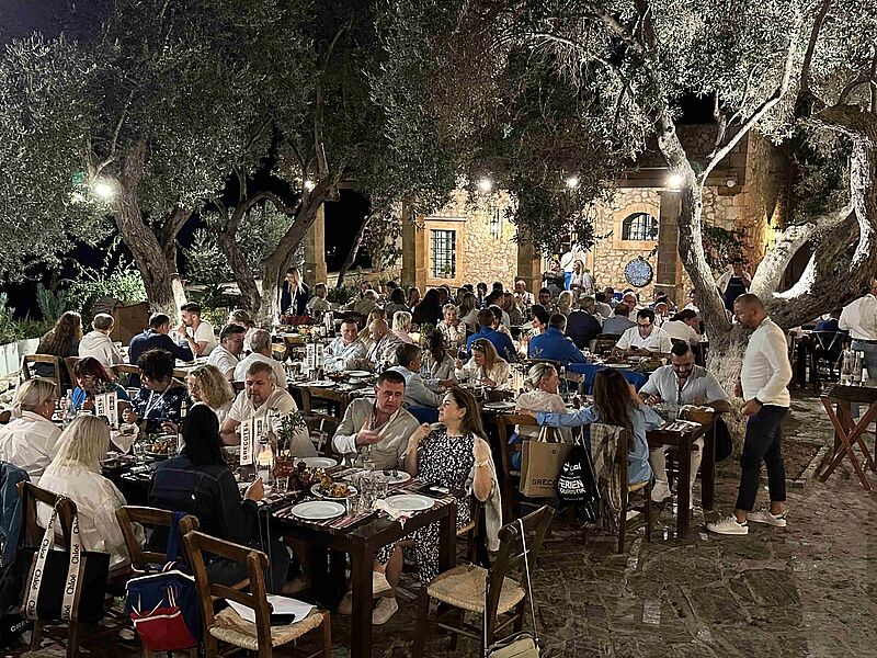 Den letzen Abend verbrachten die Top-Partner auf der Agrecofarm von Grecotel bei Rethymno