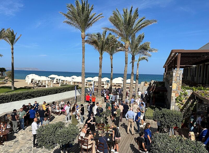 Frühstückspause im Grecotel Amirandes