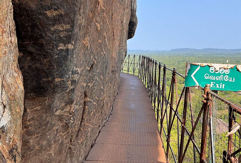 Wer die Sigiriya Festung erklimmt, sollte schwindelfrei sein