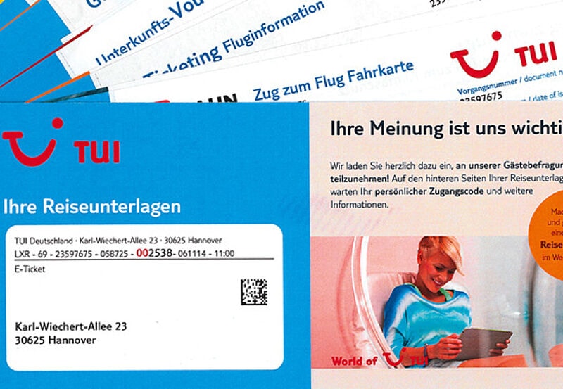 Booklets in dieser Form stellt TUI nur noch für Buchungen bis 12. Dezember aus.